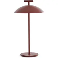 Kartell Mini Geen-A Lampe de table Brick Red | Battery wireless
