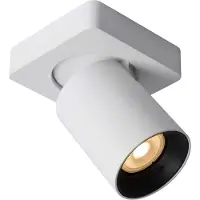 Lucide NIGEL - Spot de plafond (lampe de plafond) - LED à intensité variable et couleur de lumière variable - GU10 - 1x5 W 2200 K/3000 K - Blanc