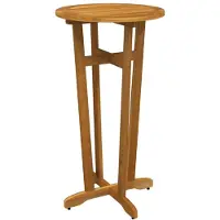 vidaXL Table de bar de jardin Ø60x105 cm bois massif acacia