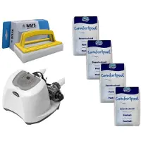 Intex - Système d'eau salée 26670GS & sel de piscine 80 kg & brosse à récurer WAYS