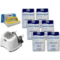 Intex - Système d'eau salée 26670GS & sel de piscine 120 kg & brosse à récurer WAYS