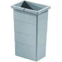 Hailo bac intérieur 10 L gris clair 156 x 226 x 350 mm
