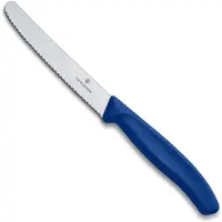 Victorinox Couteau á Tomates Victorinox Swiss Classic Dentelé Bleu