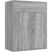 vidaXL Sideboard Gris Sonoma 60x30x75 cm Bois composite