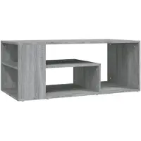 vidaXL Table basse Gris Sonoma 100x50x40 cm Bois composite