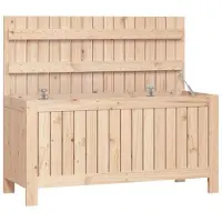 vidaXL Coffre de jardin 108x42,5x54 cm pin massif