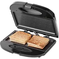 Tomado TGS2000B - Fer à griller - Gril - Antiadhésif - Appareil à sandwich - 21,5 x 12 cm - 750 Watt - Noir