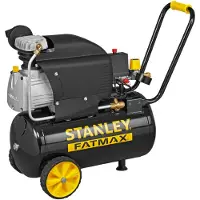 Stanley Compressor 251/10/24S FMXCM0062E - Compresseur d'air 10Bar - 24L - 240L/min - Poignée antidérapante intégrée - Noir