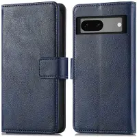 IMoshion Étui de télephone portefeuille de luxe Google Pixel 7a - Bleu foncé