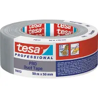 TESA Adhésif toilé Duct Tape PRO 74613 argent mat longueur 50 m largeur 50 mm TESA