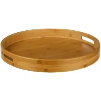 Five Plateau Rond En Bambou D40