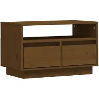 vidaXL Armoire TV brun miel 60x35x37 cm Pin massif