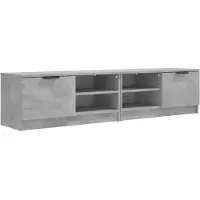 vidaXL Armoires TV 2 pcs. Gris béton 80x35x36,5 cm Bois composite