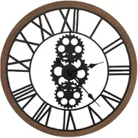 Atmosphera Retro Wall Clock Marron,Noir