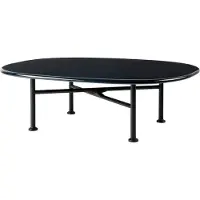 Gubi Carmel Table Basse Midnight Black | 87,5 x 70 cm