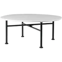 Gubi Carmel Table Basse Clam White | 75 x 75 cm