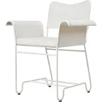 Gubi Tropique Dining Fauteuil Classic White Semi Matt | Leslie 006 | Without Fringes