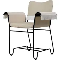 Gubi Tropique Dining Fauteuil Classic Black | Leslie 012 | With Fringes