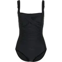 Bonprix Maillot 1 pièce sculptant style croisé, maintien modéré