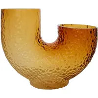 AYTM Arura Medium Vase en Verre Amber
