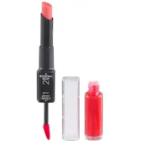 L'Oréal Infallible 24H brillant et rouge à lèvres longue tenue 2 en 1 teinte 501 Timeless Red 5,7 g