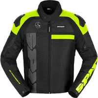 Spidi Progressive Net WindOut blouson textile moto, noir/néon, 2XL