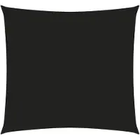 vidaXL Voile de parasol tissu oxford carré 4x4 m noir