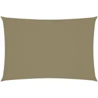 vidaXL Voile de parasol tissu oxford rectangulaire 2,5x4,5 m beige