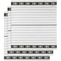 De Witte Lietaer Torchons De Witte Lietaer BML Blanc et Noir (3 unités)