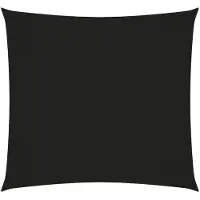 vidaXL Voile de parasol tissu oxford carré 3x3 m noir