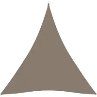 vidaXL Voile de parasol tissu oxford triangulaire 3x3x3 m taupe