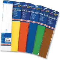 Folia Papier crêpé, 500 mm x 2,5 m, 32 g/qm, couleurs assorties (32 g/m², 1x)