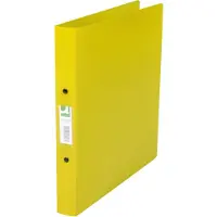 Q-CONNECT Classeur scolaire A4 translucide jaune (A4)