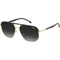 Carrera Lunettes de Soleil 304/S 59/15/145 GOLD STRIPED BLACK/BLACK SHADED acier homme 304/S