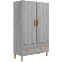 vidaXL Highboard Gris Sonoma 70x31x115 cm Bois composite