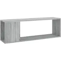 vidaXL Armoire TV Gris Sonoma 100x24x32 cm Bois composite