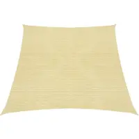vidaXL Voile d'ombrage 160 g/m² Beige 4/5x4 m PEHD