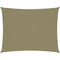 vidaXL Voile de parasol tissu oxford rectangulaire 2,5x4 m beige