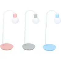 Grundig Lampe de bureau - 12 x 35 CM - Col flexible - Piles/ USB - Blanc