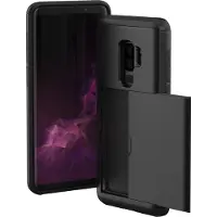 IMoshion Coque arrière avec porte-cartes pour Samsung Galaxy S9 Plus - Noir