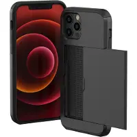 IMoshion Coque arrière avec porte-cartes pour Apple iPhone 12 Pro Max - Noir