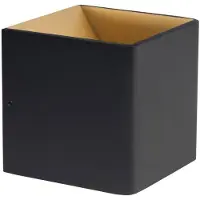 Artdelight Éclairage LED haut et bas Fulda 6w - 2700K - 10cm noir avec or