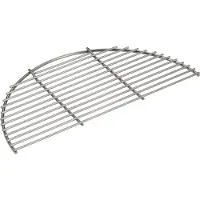 Big Green Egg Grille demi-ronde en acier inoxydable pour XL