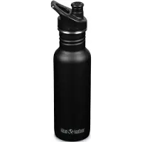 Klean Kanteen 18oz Classic Narrow Sports Cap, 532 ml, noir