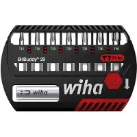 Wiha 42136 Jeu d'embouts BitBuddy embout TY de 29 mm - TORX - 8 pcs - 1/4"