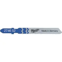 Milwaukee Pack de 5 lames scie sauteuse métal 55 mm denture de 0,7 mm 4932274652