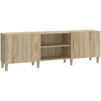 vidaXL Armoire TV Chêne Sonoma 150x30x50 cm Bois composite