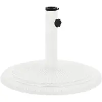 vidaXL Pied de parasol blanc 45x45x30 cm Fonte
