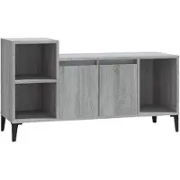 vidaXL Armoire TV Gris Sonoma 100x35x55 cm Bois composite