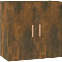 vidaXL Armoire murale chêne fumé 60x30x60 cm Bois composite